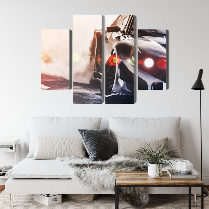 Kanva - Melna driftējoša automašīna, N-3495 X-ART