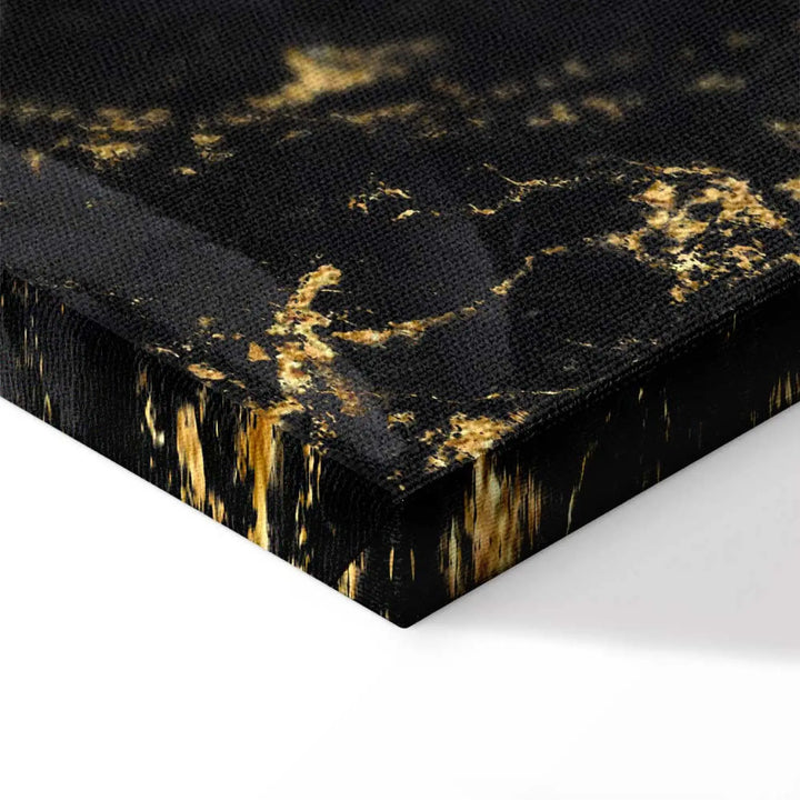 Glezna - Melna roze, glamūra stils, ar zelta elementiem ART XL