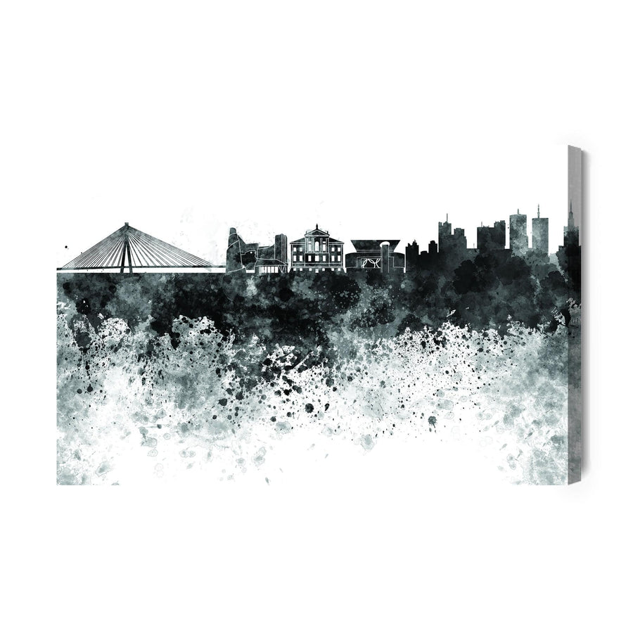 Kanva - Melna un balta Varšavas panorāma, N-771 X-ART