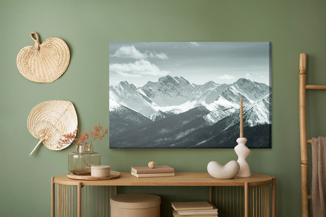 Kanva - Melnbaltā kalnu ainava, N-1052 X-ART