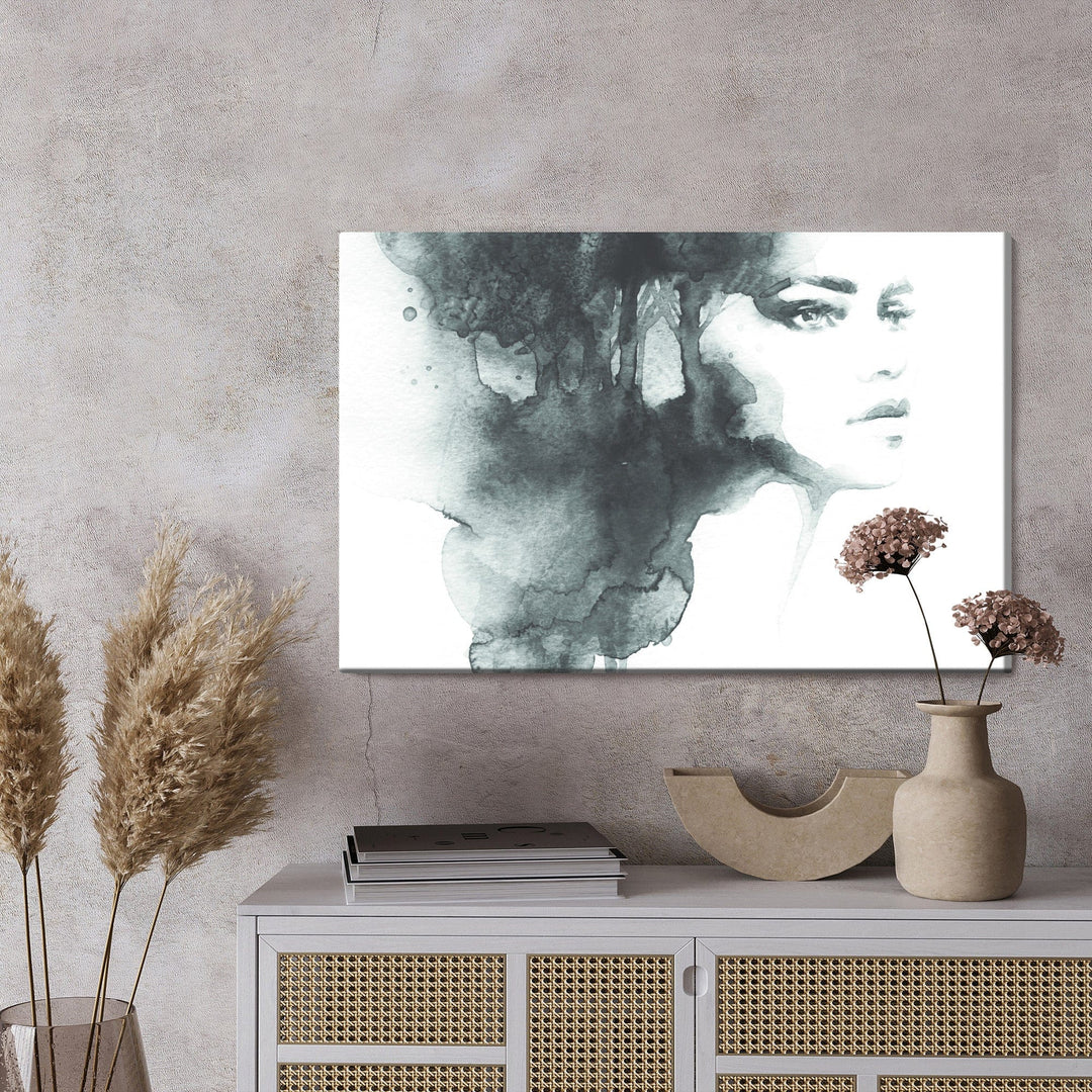 Kanva - Melnbaltā sievietes portrets, N-934 X-ART