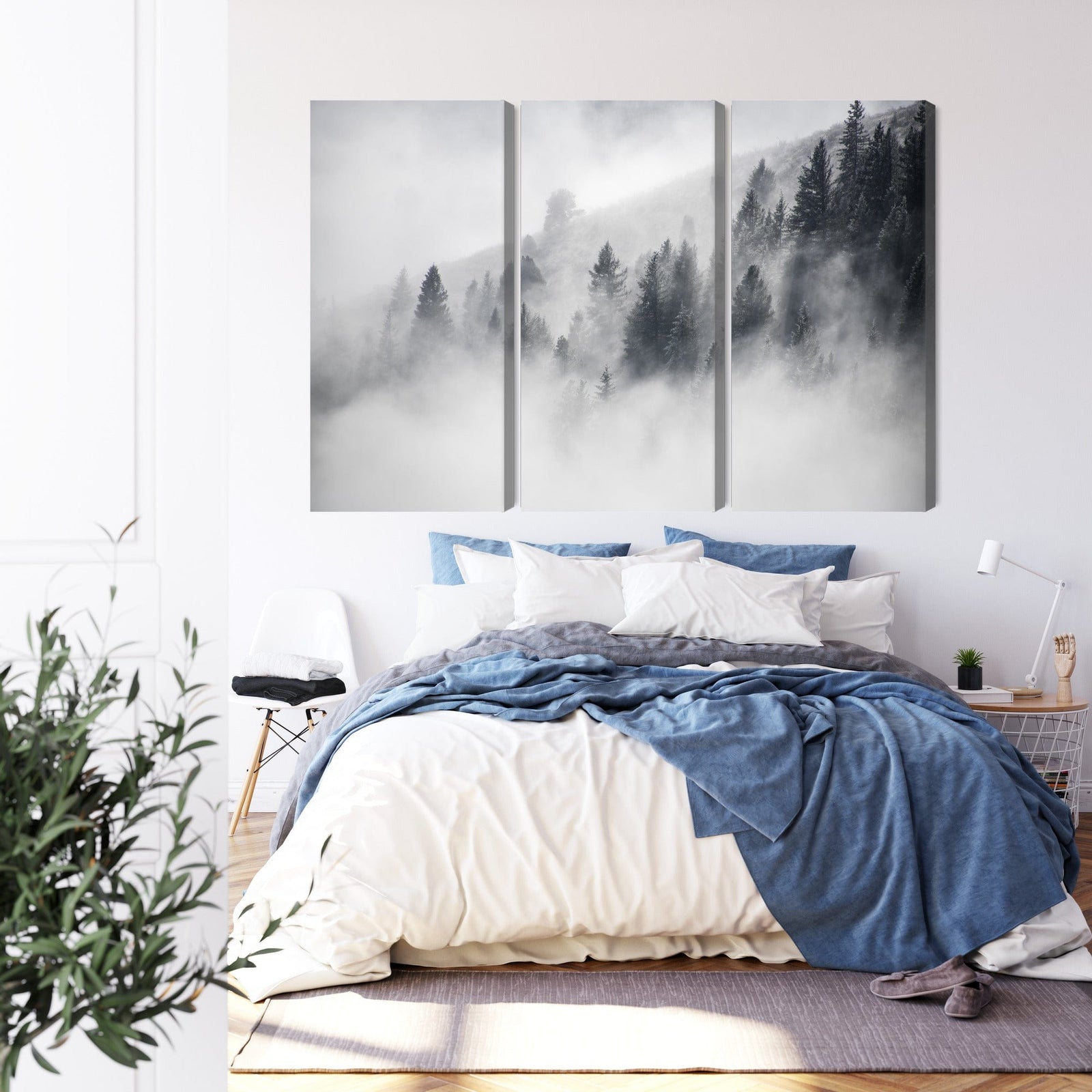 Kanva - Mežs ir apklāts ar miglu, N-1934 X-ART