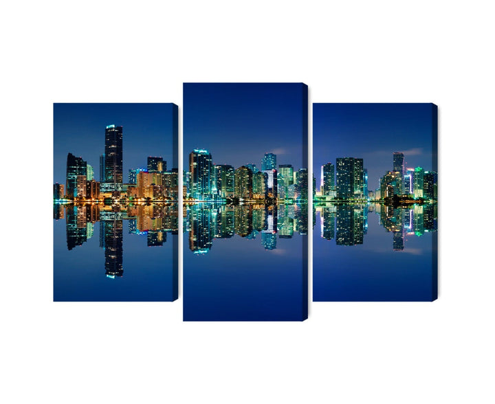 Kanva - Miami panorāma naktī, N-2341 X-ART