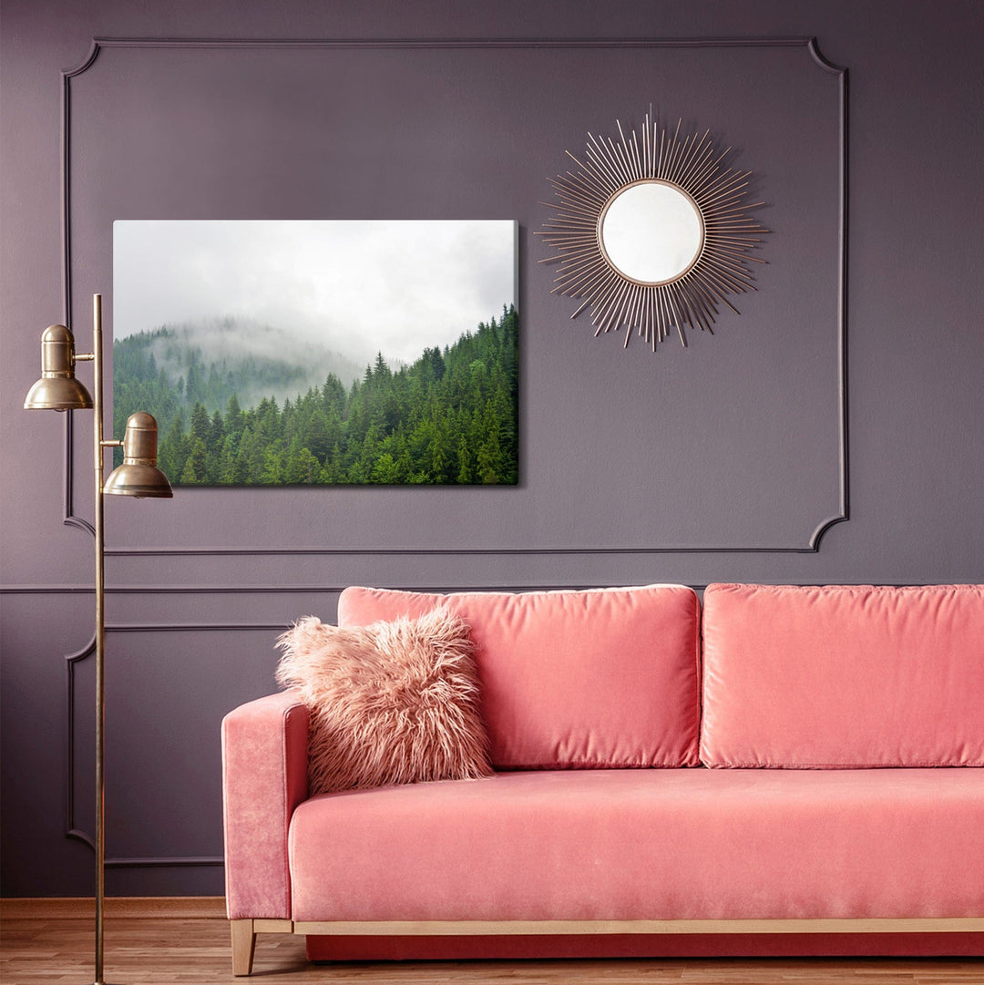 Kanva - Migla virs skujkoku meža, N-1231 X-ART