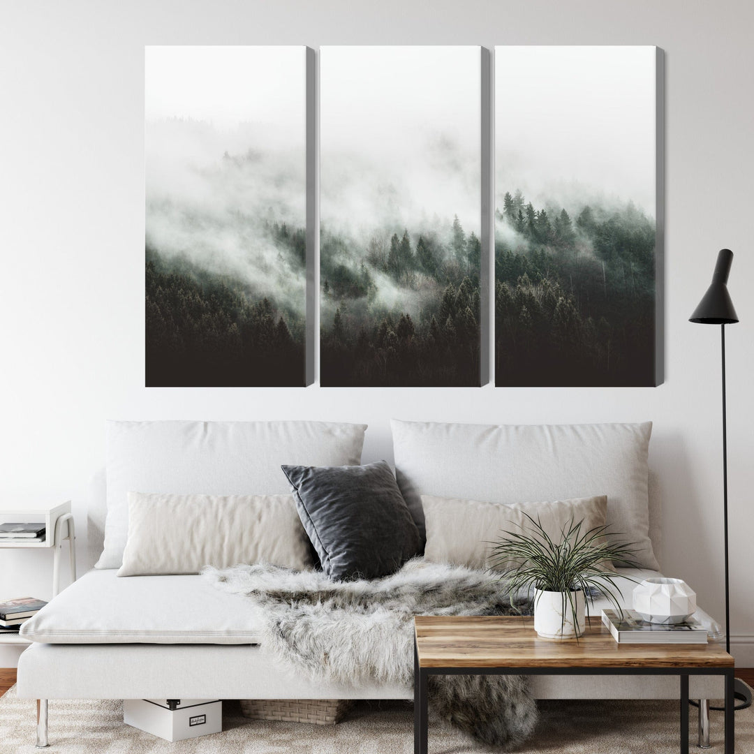 Kanva - Miglaina meža ainava, N-1894 X-ART