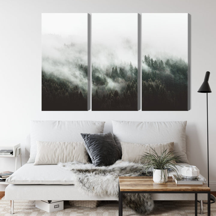 Kanva - Miglaina meža ainava, N-1894 X-ART