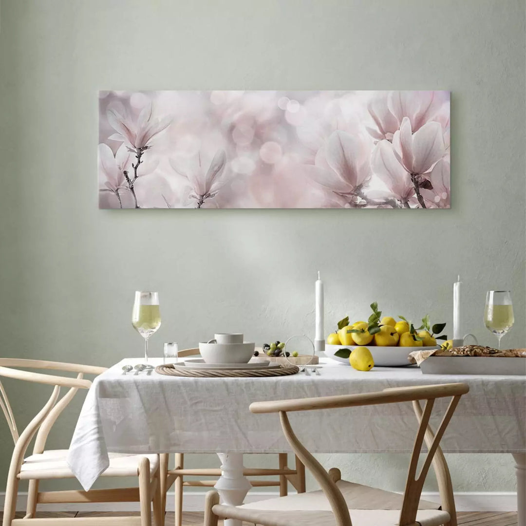 Glezna "Miglaini Ziedi" – Rozā Magnolijas Interjeram ART XL