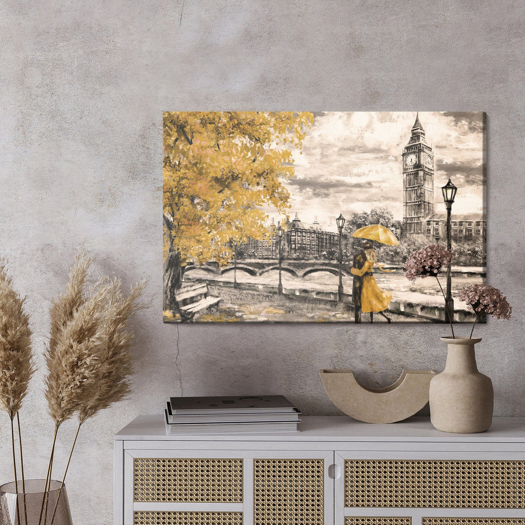 Kanva - Mīlētāji bauda Londonas panorāmu, N-1298 X-ART