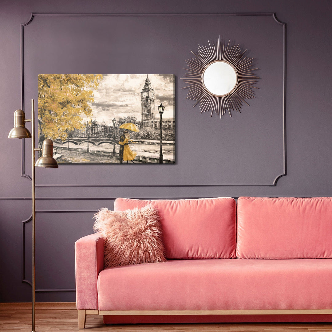 Kanva - Mīlētāji bauda Londonas panorāmu, N-1298 X-ART