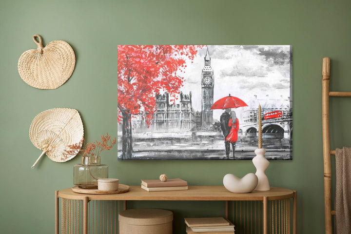 Kanva - Mīlētāji, kas apbrīno Londonu, N-1293 X-ART