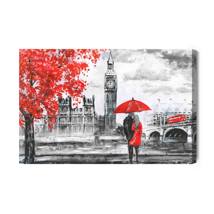 Kanva - Mīlētāji, kas apbrīno Londonu, N-1293 X-ART