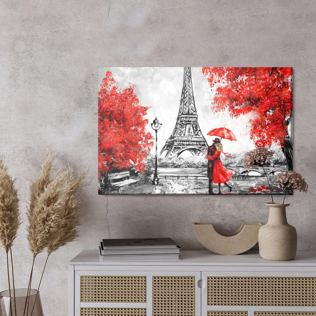 Kanva - Mīļotāji, kas apbrīno Eifeļa torni, N-1105 X-ART