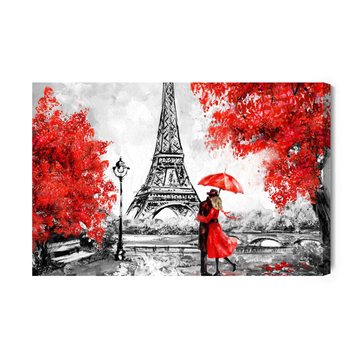 Kanva - Mīļotāji, kas apbrīno Eifeļa torni, N-1105 X-ART
