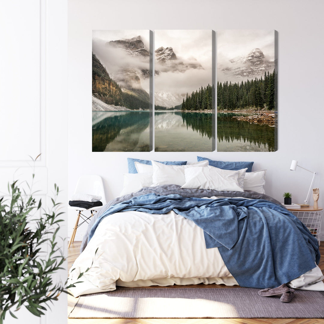 Kanva - Morēnu ezers Banffas nacionālajā parkā, Kanādā, N-4355 X-ART