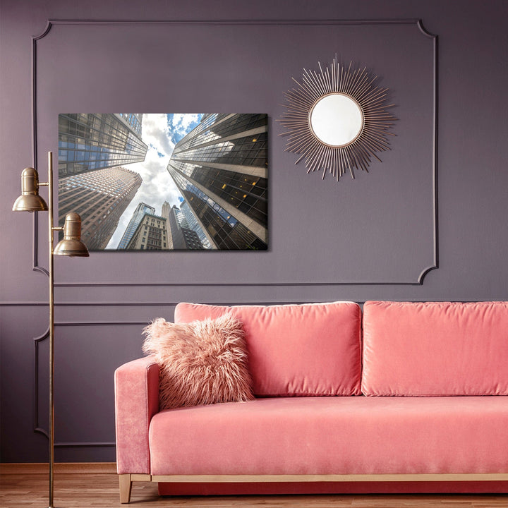 Kanva - Ņujorkas debesskrāpju skats no apakšas, N-1409 X-ART