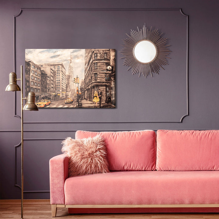 Kanva - Ņujorkas iela izskatās kā uzgleznotas, N-1400 X-ART