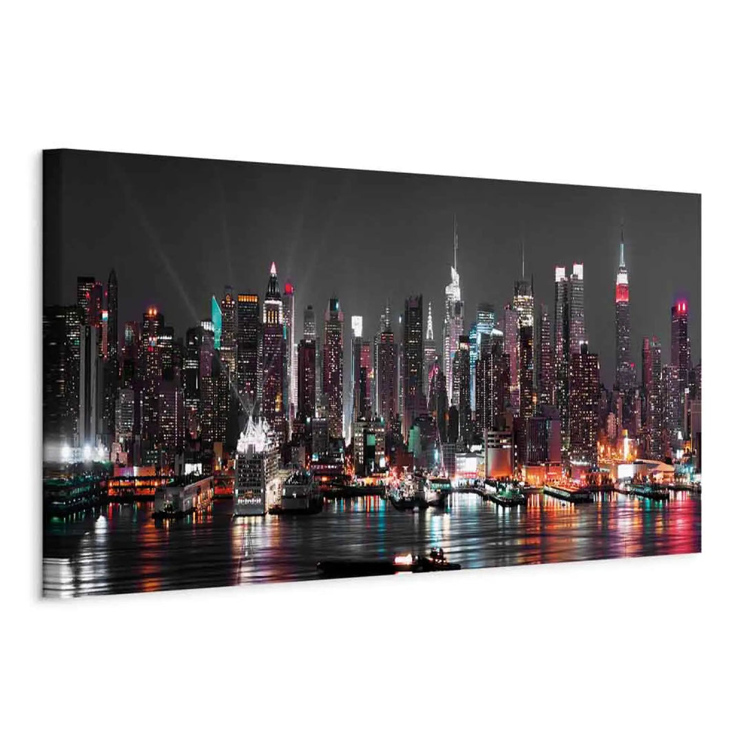 Kanva - Ņujorkas sapnis - Ņujorkas panorama tumši pelēkā , 94068 ART XL