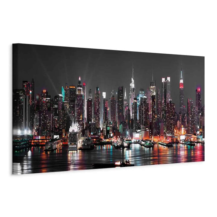 Kanva - Ņujorkas sapnis - Ņujorkas panorama tumši pelēkā , 94068 ART XL