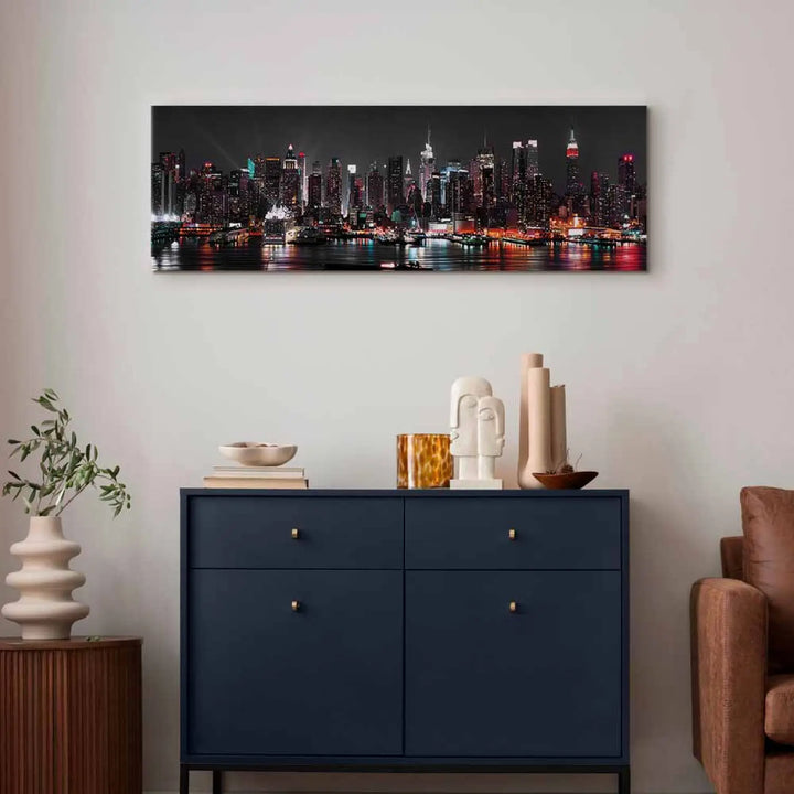 Kanva - Ņujorkas sapnis - Ņujorkas panorama tumši pelēkā , 94068 ART XL