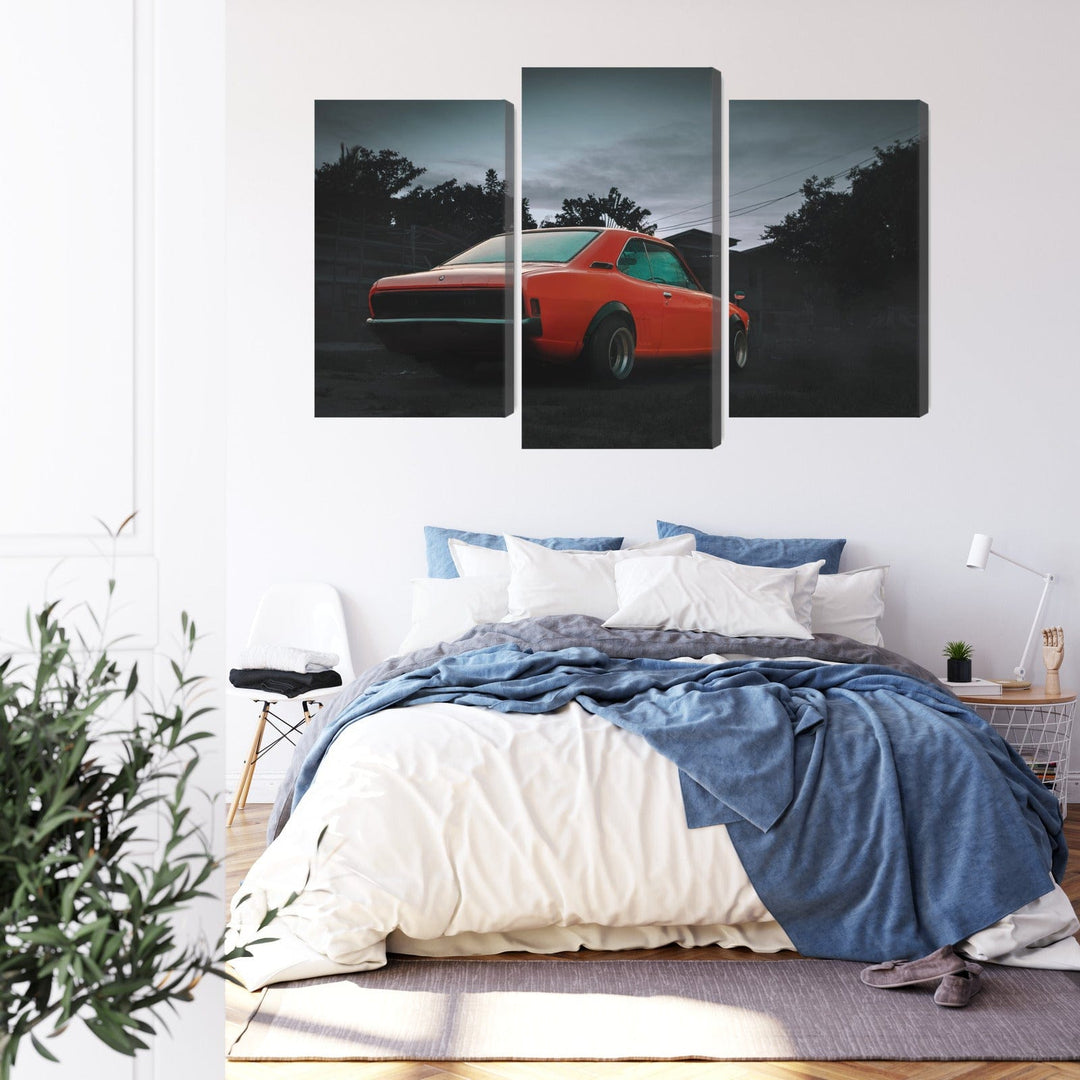 Kanva - Oranža retro automašīna, N-3408 X-ART