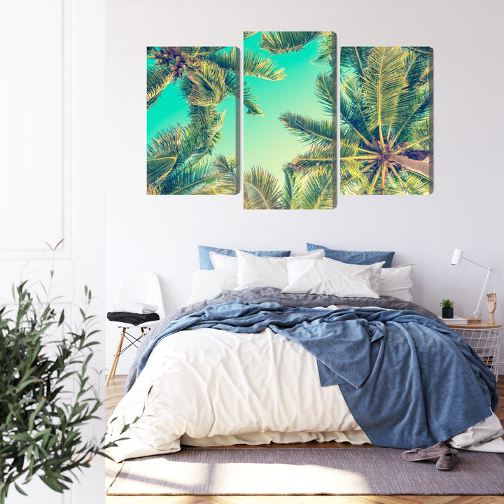 Kanva: Palmu koki no apakšas, zaļa X-ART