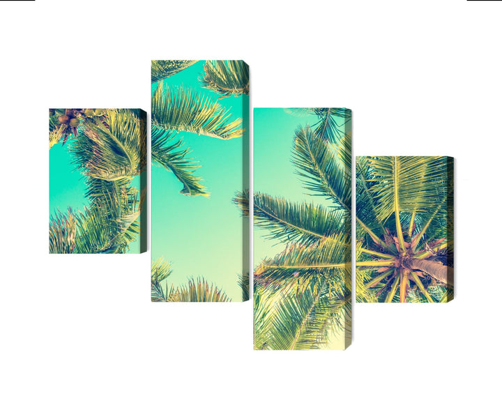 Kanva - Palmu koku skats no apakšas, N-2017 X-ART