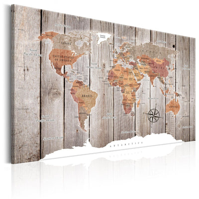 Kanva Pasaules karte: Koka stāsti, 91925 G-ART.