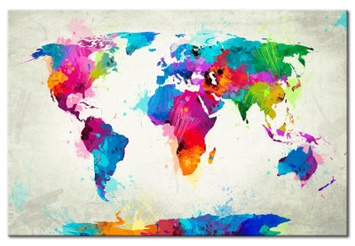 Kanva Pasaules karte: Krāsu sprādziens (x 1), 55451 G-ART.