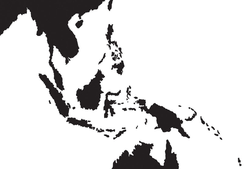Kanva Pasaules karte: Melnā un baltā elegance, 96022 G-ART.