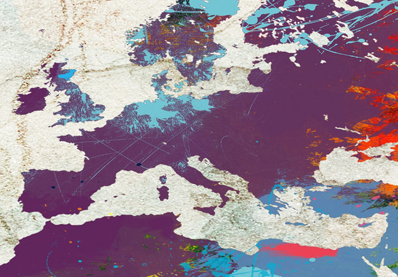 Kanva Pasaules karte: Siena ar plaisām, 105060 G-ART.