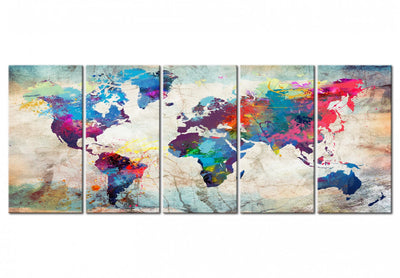 Kanva Pasaules karte: Siena ar plaisām, 105060 G-ART.