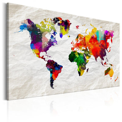 Kanva Pasaules karte: Varavīksnes trakums, 94908 G-ART.