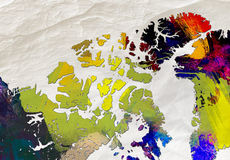 Kanva Pasaules karte: Varavīksnes trakums, 94908 G-ART.