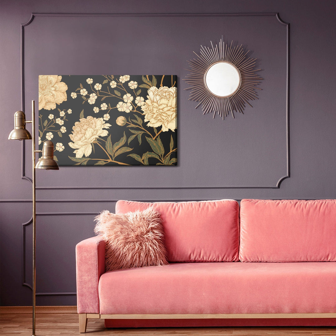 Kanva - Peonijas ar kātiem X-ART