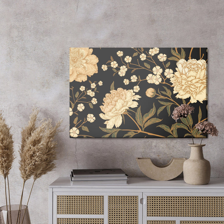 Kanva - Peonijas ar kātiem X-ART