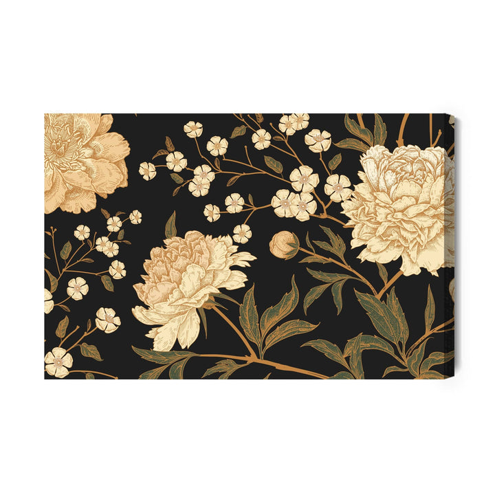 Kanva - Peonijas ar kātiem X-ART