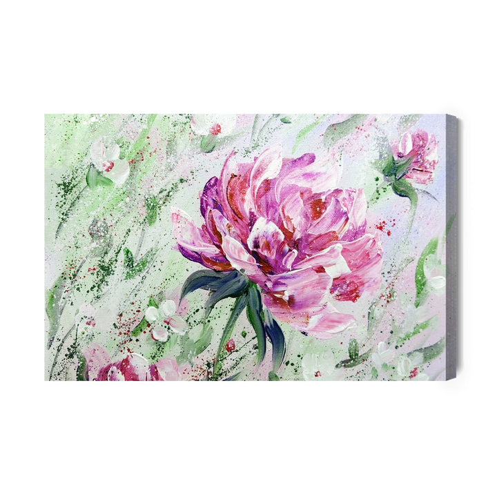 Kanva - Peonijas Rozes, kā gleznotas, N-275 X-ART