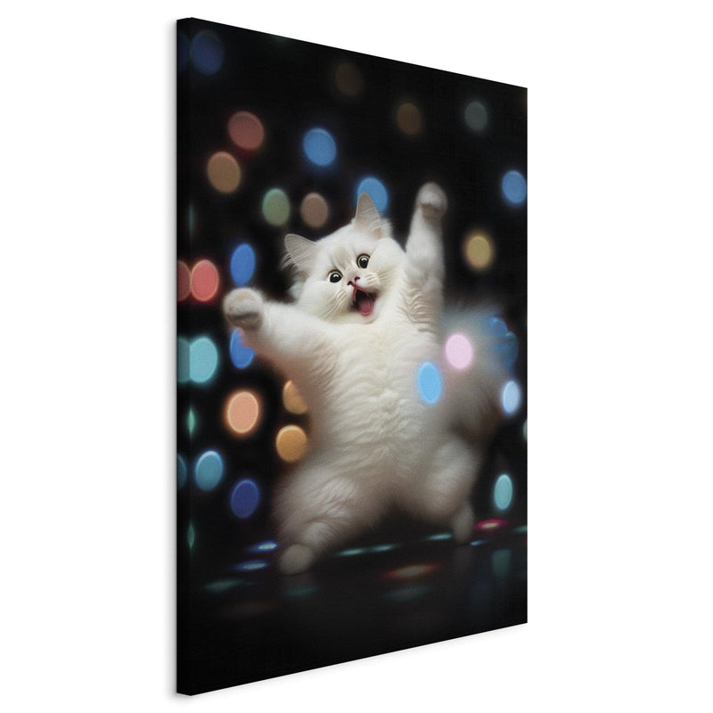 Seinapildid - Pärsia kass - tantsiv kass diskovalgustuses, 150200 G-ART