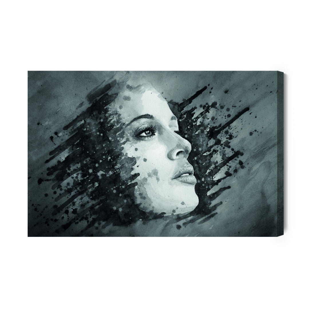 Kanva - Reālistiska sievietes sejas glezna, N-946 X-ART