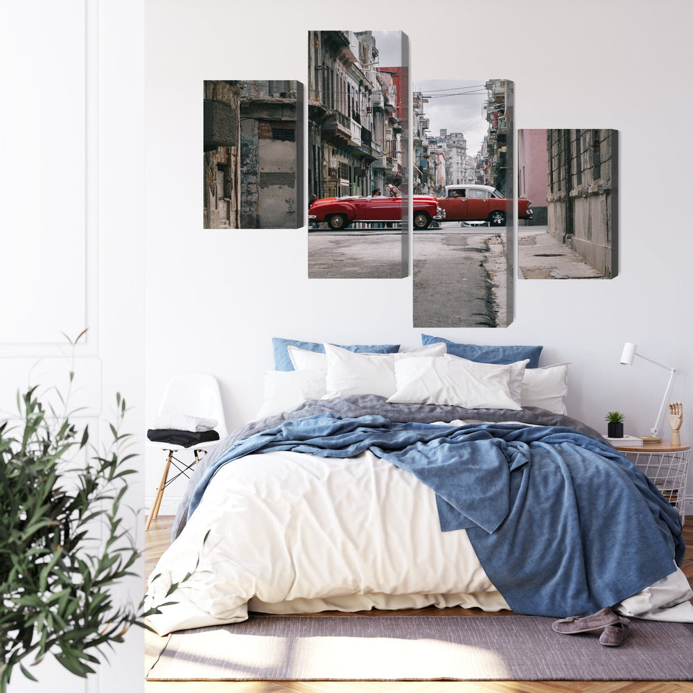 Kanva - Retro stila automašīnas Kubā, N-2388 X-ART