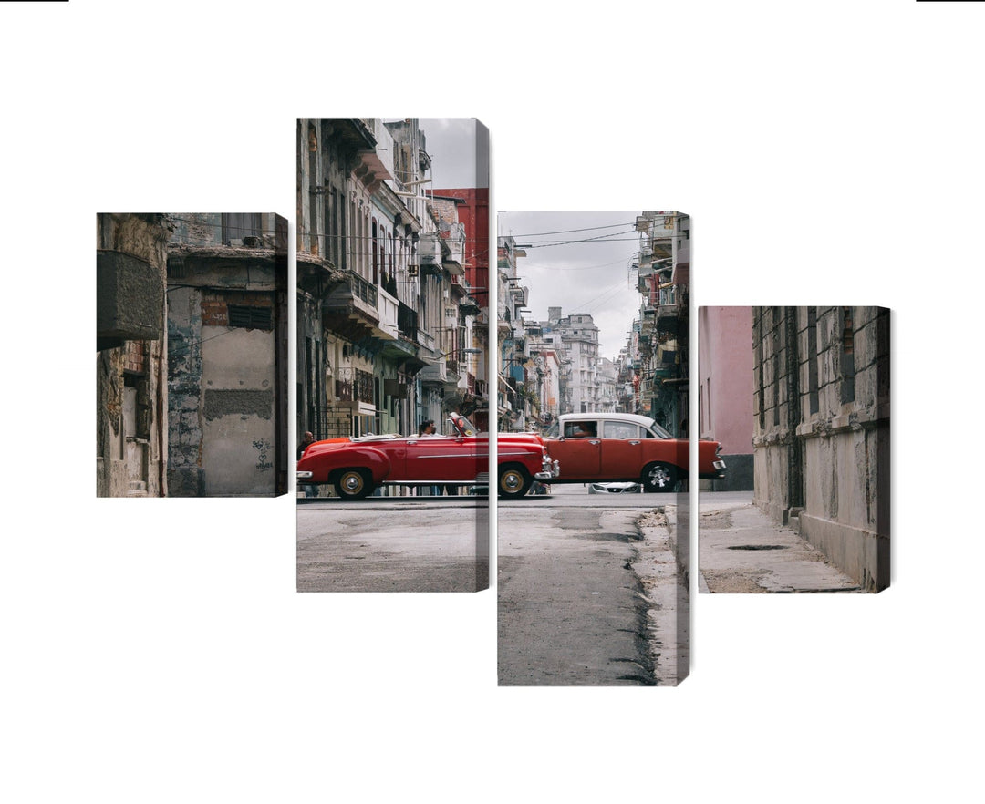 Kanva - Retro stila automašīnas Kubā, N-2388 X-ART