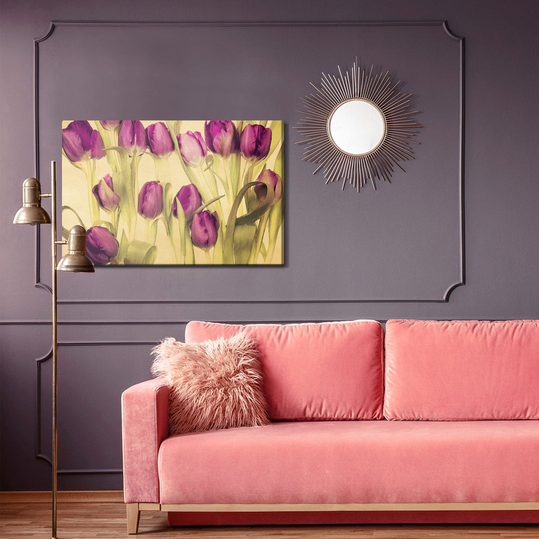 Kanva - Retro stila tulpes, N-1787 X-ART