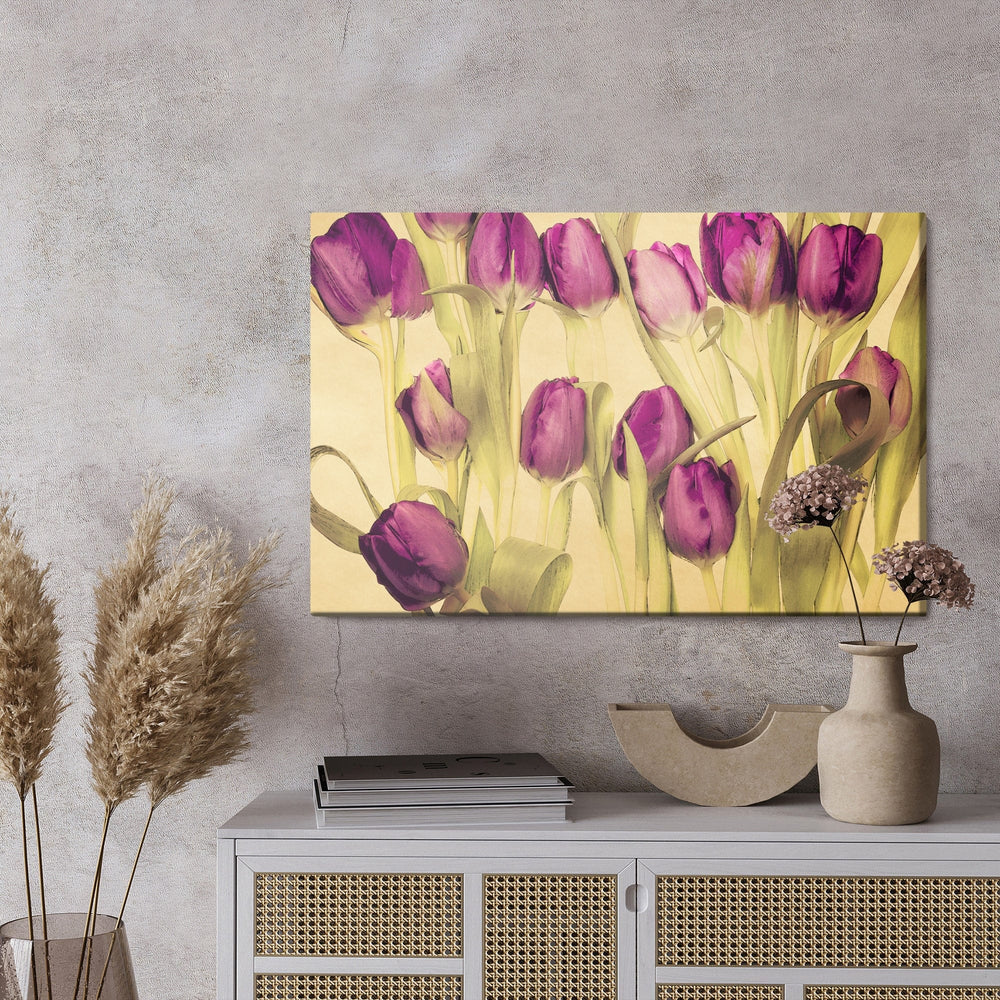 Kanva - Retro stila tulpes, N-1787 X-ART