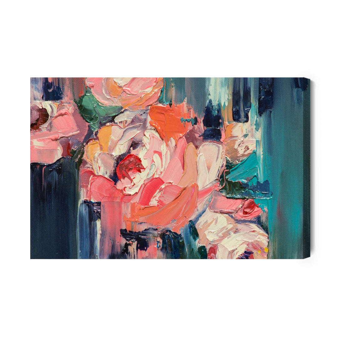 Kanva - Roze abstraktā gleznā, N-1335 X-ART