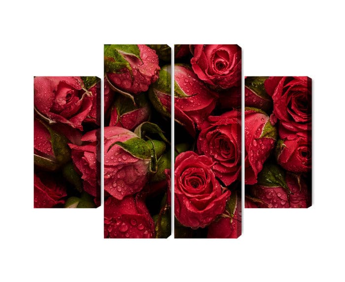 Kanva - Rozes ar ūdens pilieniem, N-3996 X-ART