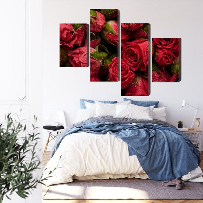 Kanva - Rozes ar ūdens pilieniem, N-3997 X-ART