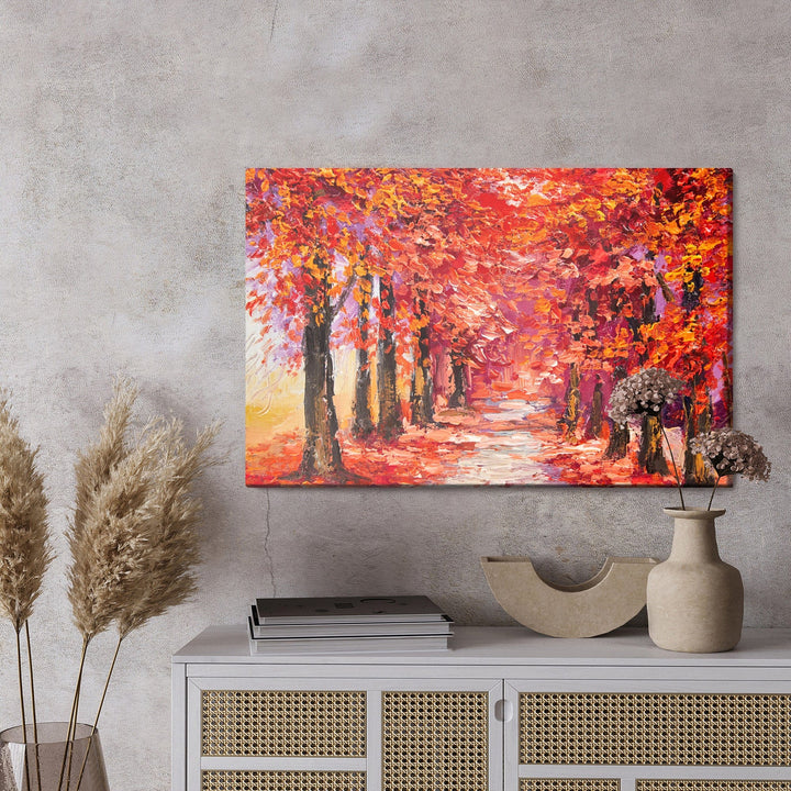 Kanva - Rudens mežs siltās krāsās, N-1197 X-ART