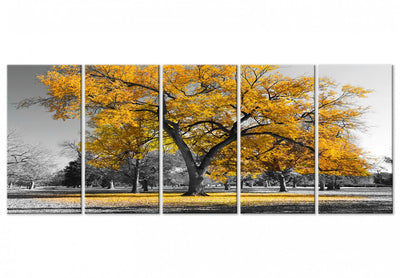 Kanva - Rudens parkā (x 5), zeltā krāsā, 122771 G-ART.