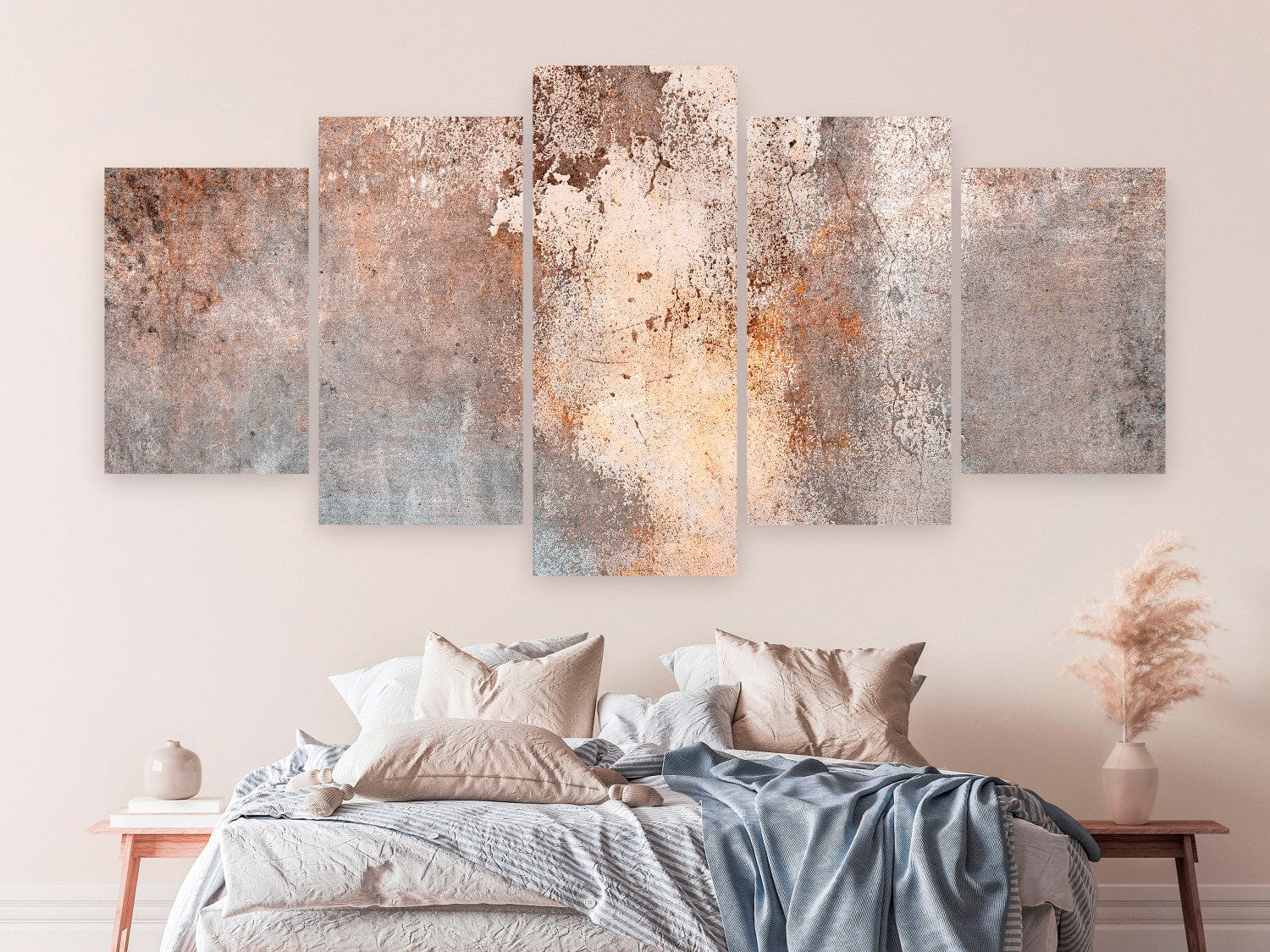 Glezna - Rūsas tekstūra sepijas un pelēkā krāsā - 151425 G-ART