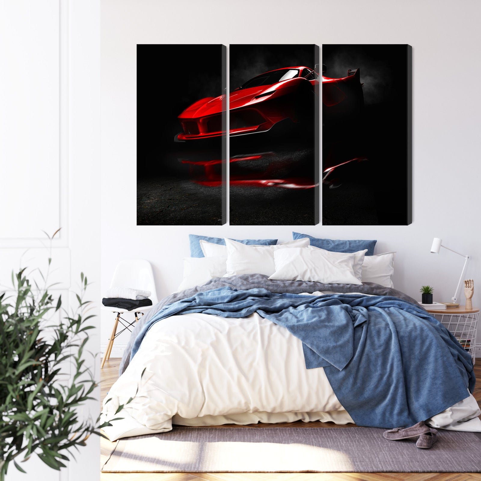 Kanva - Sarkana sporta automašīna 3D, N-3523 X-ART
